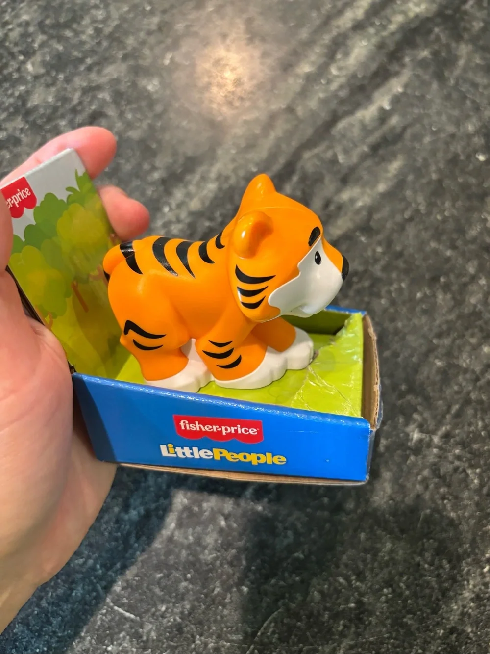 Fisher-Price Orange and Black Little People Tiger Figure